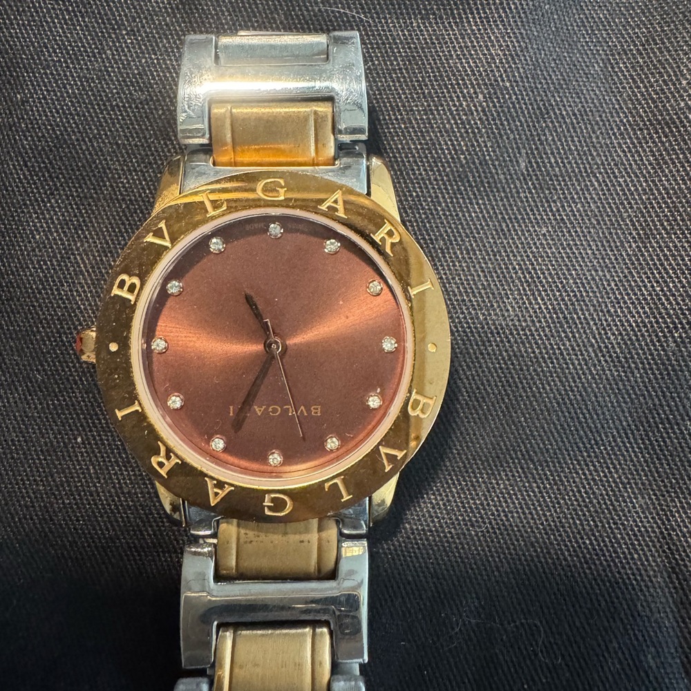 Bvlgari Gold and Silver Watch